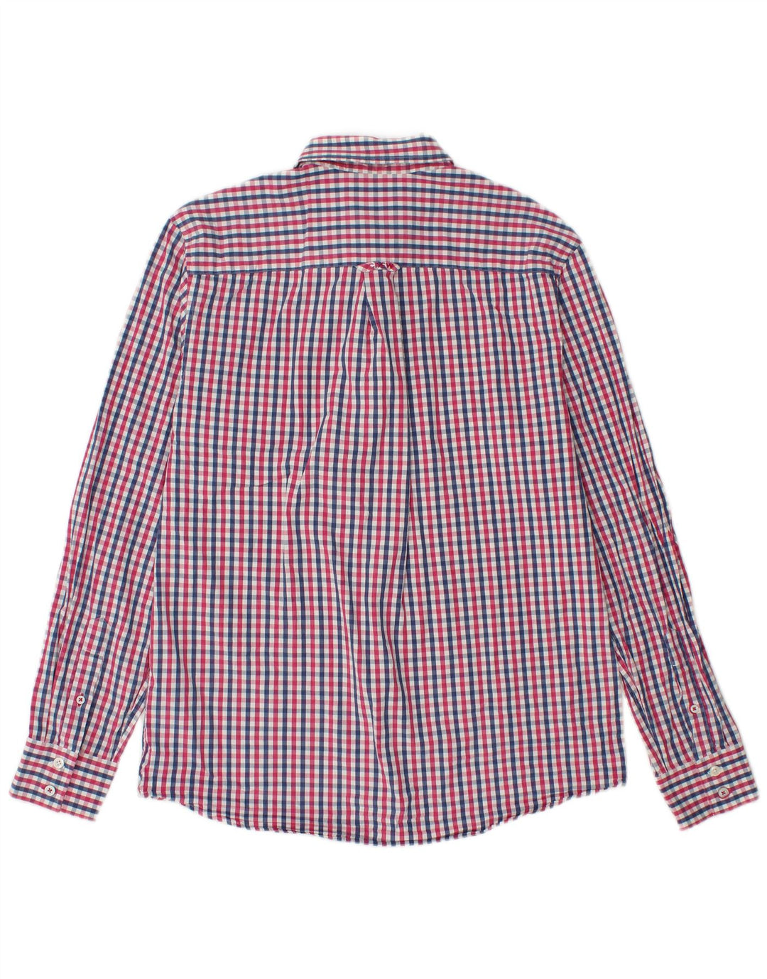 CREW CLOTHING Herren-Hemd mit klassischer Passform, mittelgroße, mehrfarbige Gingham-Baumwolle
