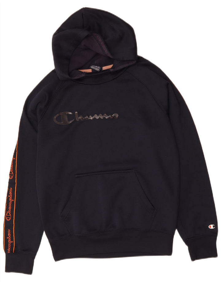 CHAMPION Herren-Kapuzenpullover mit Grafik, mittelgroß, marineblau, Polyester