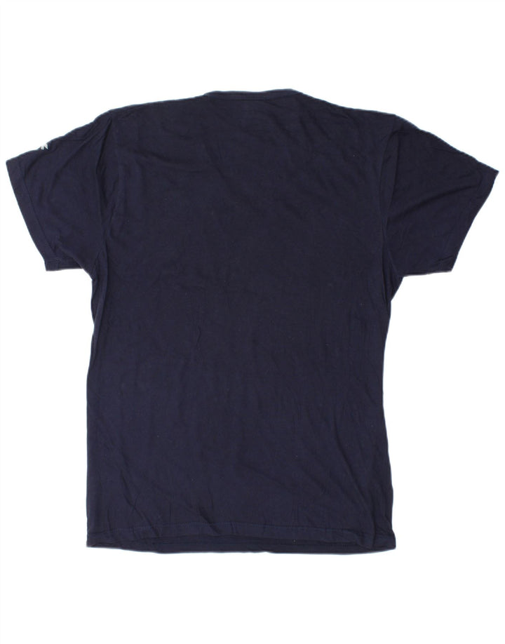 Diadora Herren T-Shirt Top Large Marineblau Baumwolle