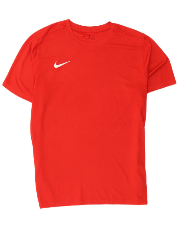 Nike Herren Dri Fit T-Shirt Top 2XL Rot Polyester