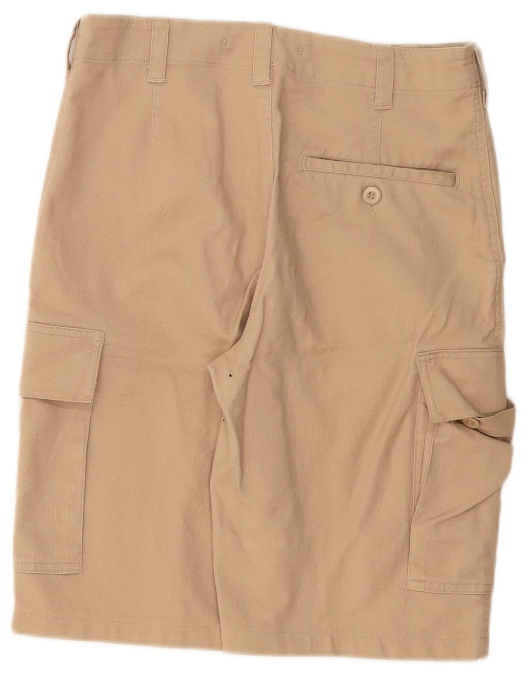 VINTAGE Herren Cargo Shorts IT 46 Small W32 Beige Baumwolle