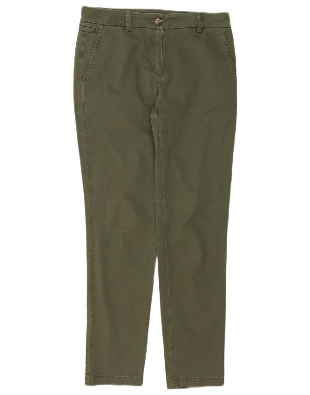MONSOON Slim Chino-Hose für Damen, UK 8, Größe S, W28, L28, Khaki, Baumwolle