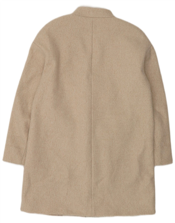 Zara Damen Übergroßer offener Mantel UK 6 XS Beige