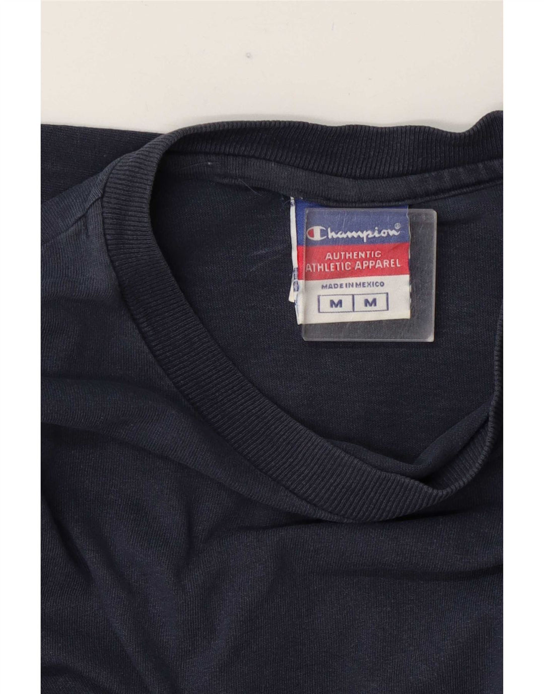 Champion Damen Top Langarm UK 14 Medium Marineblau Baumwolle