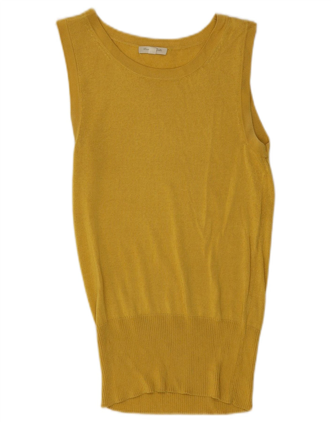 Massimo Dutti Damen Weste Top UK 12 Mittelgelb