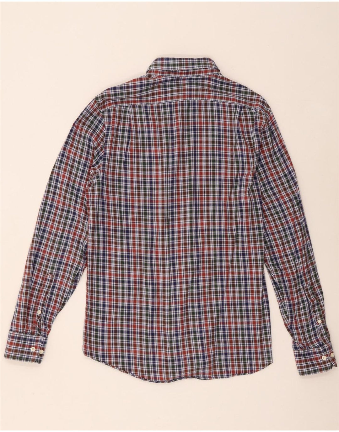 Ralph Lauren Herren-Flanellhemd, tailliert, Größe 40 15,5, mittelmehrfarbig