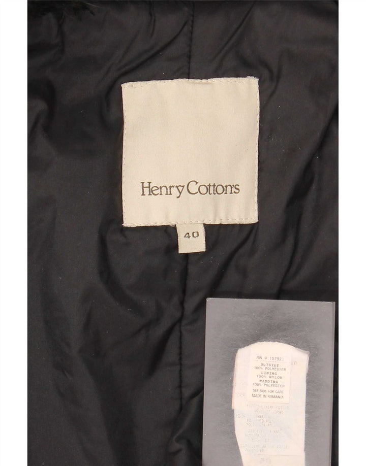 Henry Cottons Damenmantel IT 40 Small Schwarz Polyester