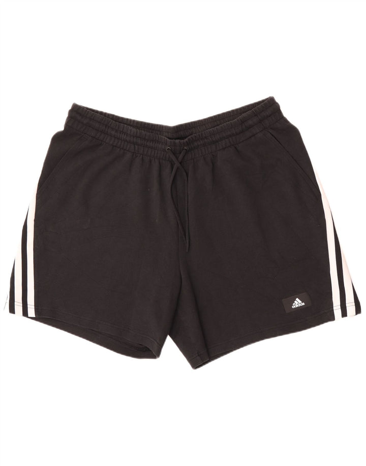 Adidas Herren Sport Shorts 2XL Schwarz Baumwolle