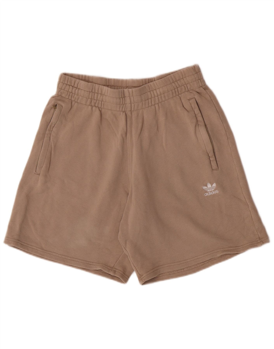 Adidas Herren Casual Shorts Small Beige Baumwolle