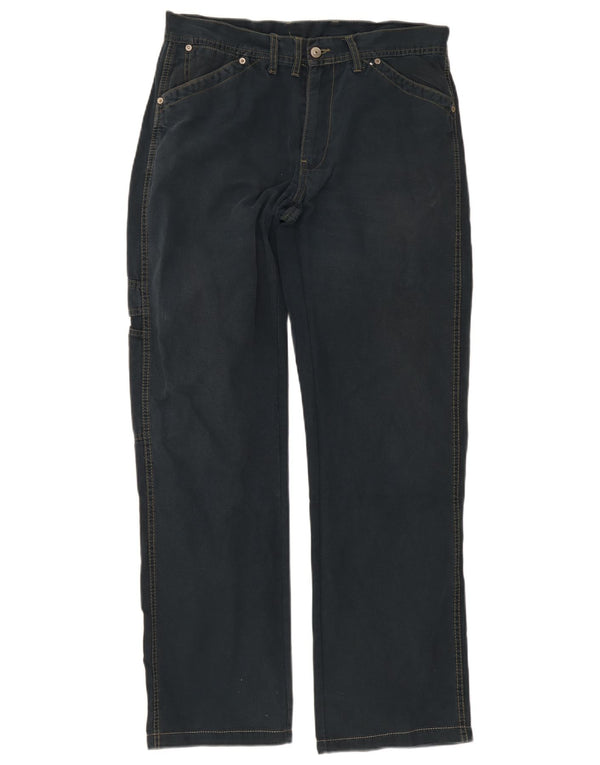 Woolrich Herren Straight Jeans W32 L32 Marineblaue Baumwolle