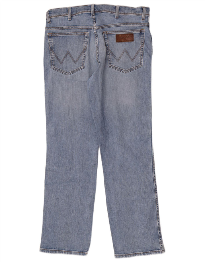 Wrangler Herren Texas Stretch Straight Jeans W34 L30 Blaue Baumwolle