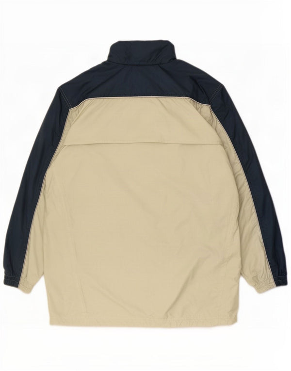 Adidas Jungen Kapuzen-Anorak-Regenjacke, 15–16 Jahre, Beige, Farbblock