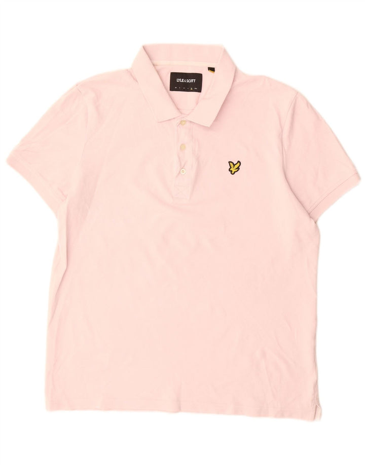 Lyle & Scott Herren Poloshirt XL Rosa Baumwolle