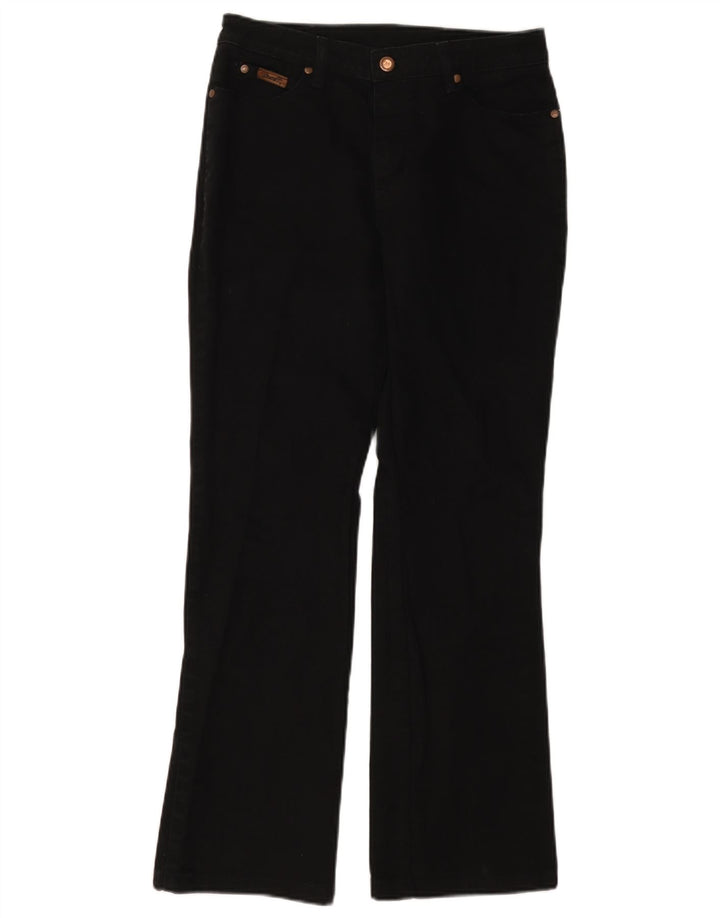Wrangler Damen Bootcut-Jeans W30 L30 Schwarze Baumwolle