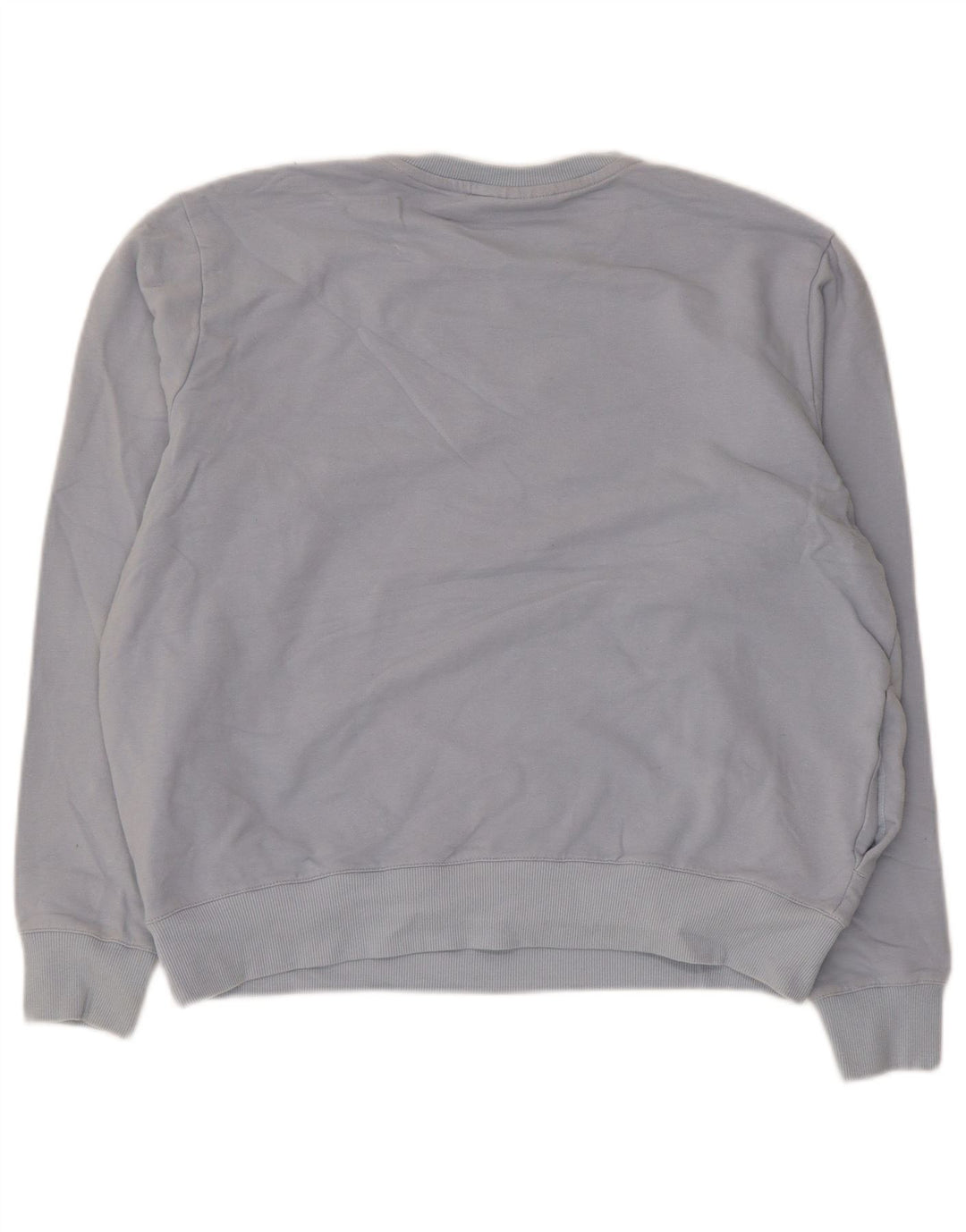 Fila Damen Sweatshirt Pullover UK 16 Large Blaue Baumwolle