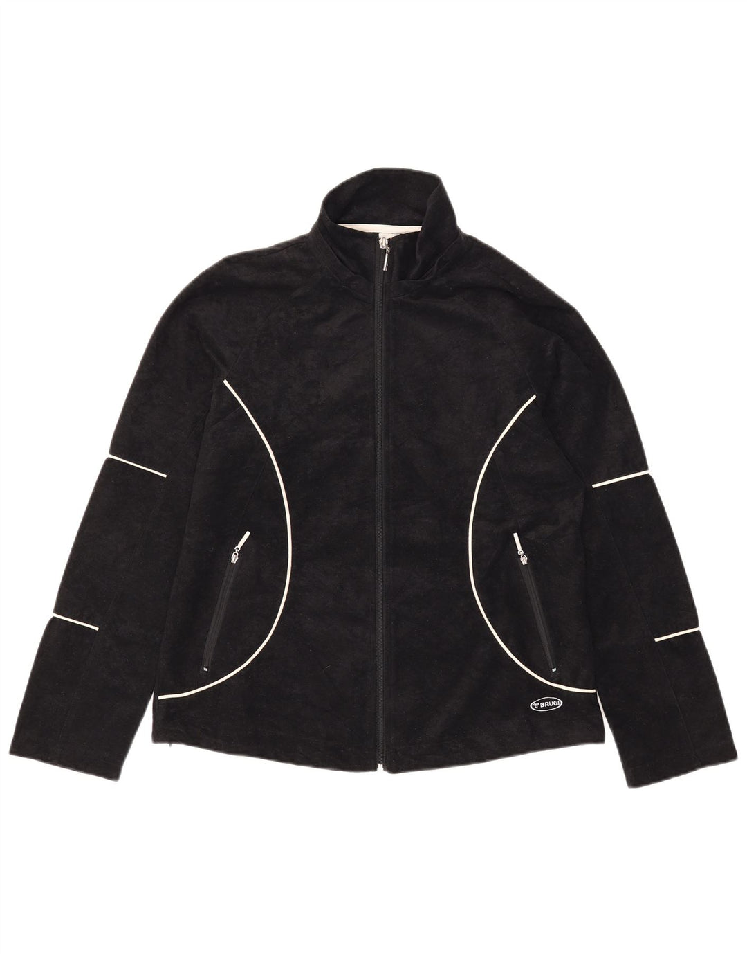Brugi Damen Fleecejacke UK 12 Medium Schwarz Polyester