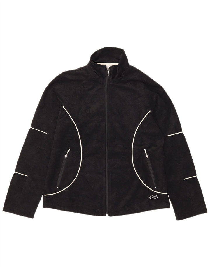 Brugi Damen Fleecejacke UK 12 Medium Schwarz Polyester