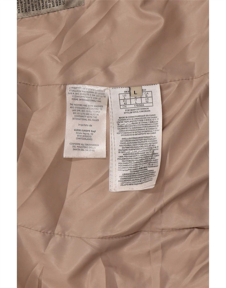 Guess Damen Wattierte Jacke UK 12 Medium Beige Polyamid