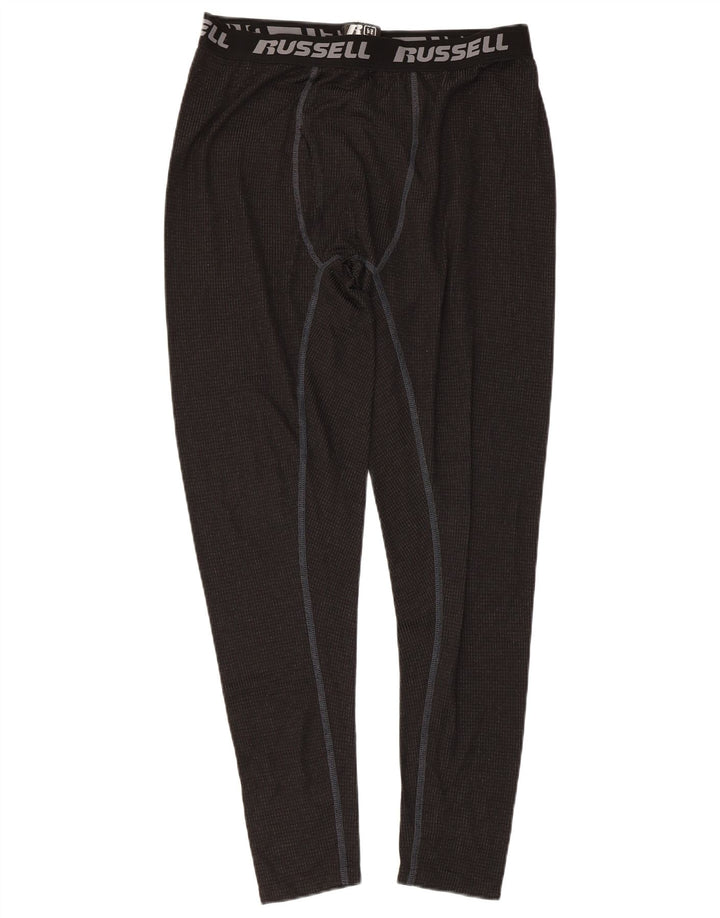 Russell Athletic Herren-Leggings mit Grafik, groß, aus schwarzem Polyester