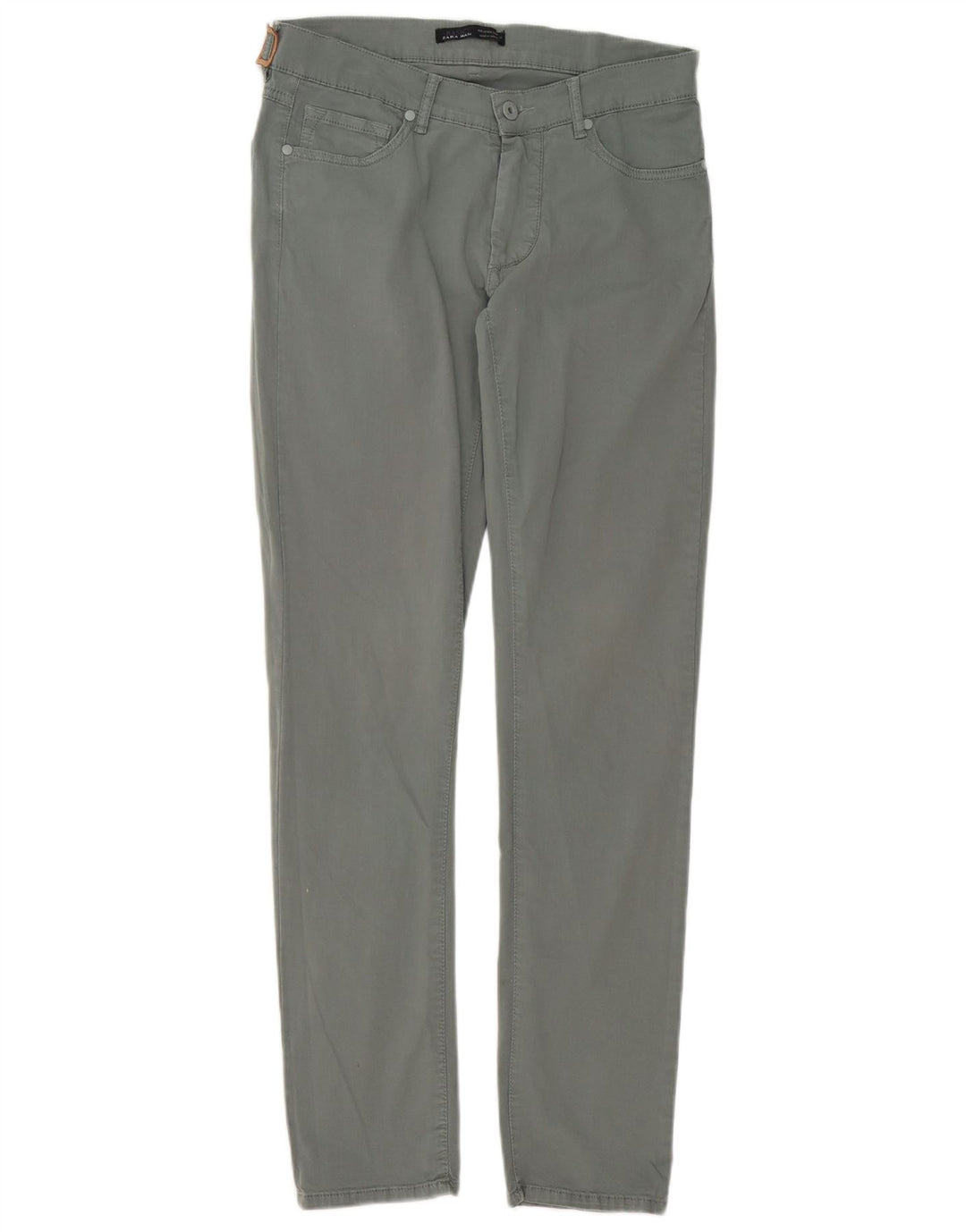 ZARA Herren Slim Jeans EU 40 Mittel W31 L31 Graue Baumwolle