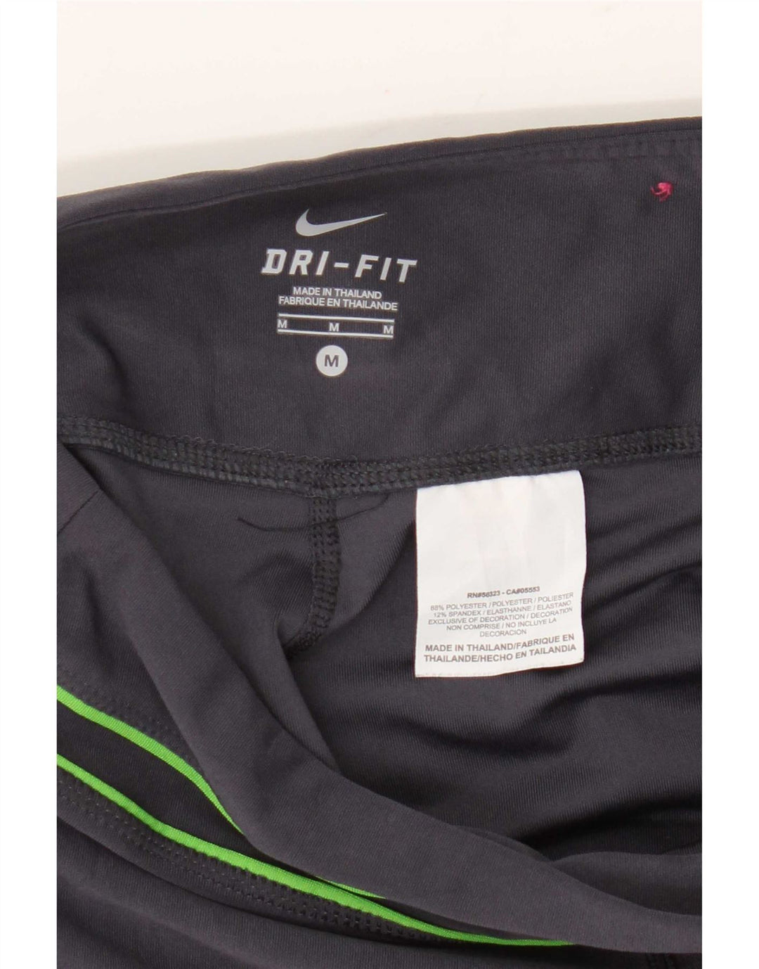 Nike Damen Dri Fit Capri-Trainingshose, UK 14, mittelgraues Polyester