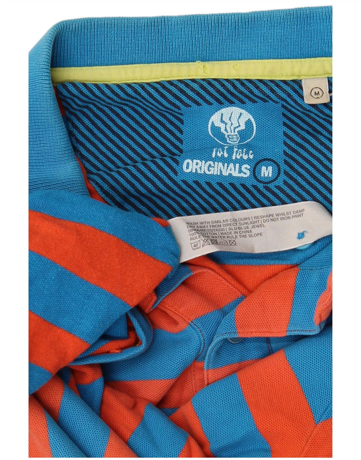 Fat Face Rugby-Poloshirt für Herren, mittelrot, gestreift, Baumwolle