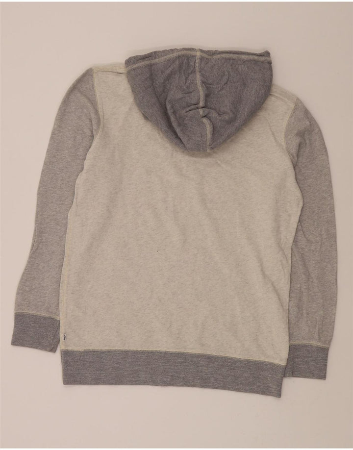 LEVI'S Mens Standard Fit Hoodie Jumper Medium Grey Colourblock Cotton Vintage Levi's and Second-Hand Levi's from Messina Hembry 
