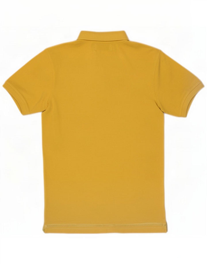 Kappa Herren-Poloshirt, kleine gelbe Baumwolle