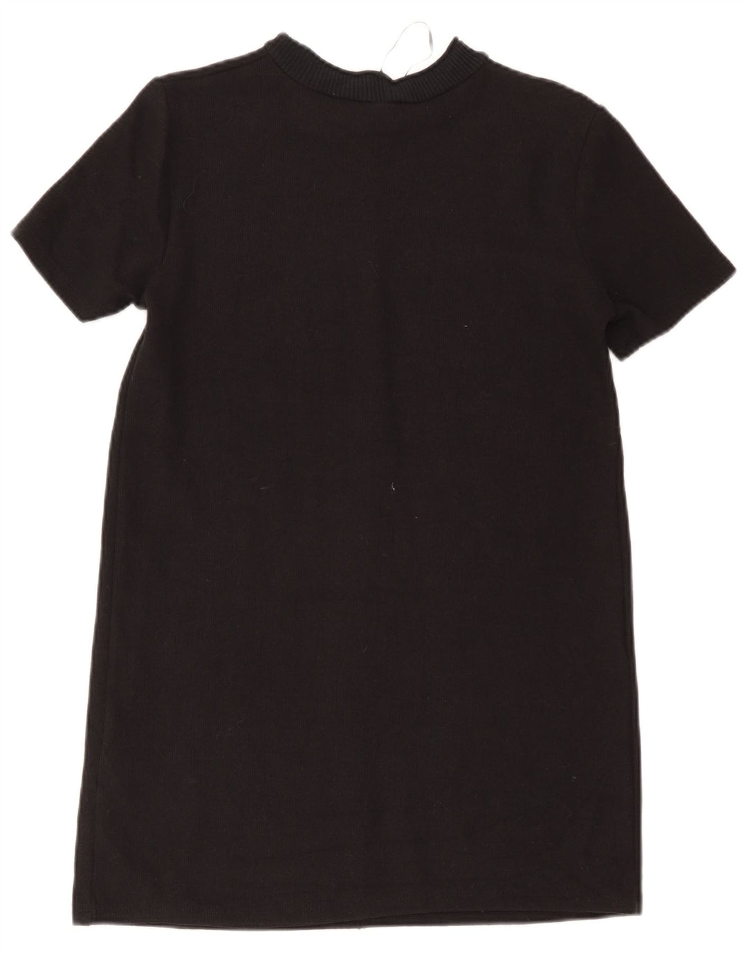 Zara Damen Etuikleid UK 12 Mittelschwarze Baumwolle