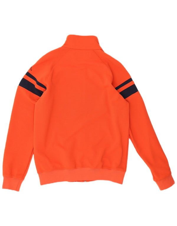 Kappa Herren-Trainingsanzug-Top-Jacke, Mittelrotes Farbblock-Polyester
