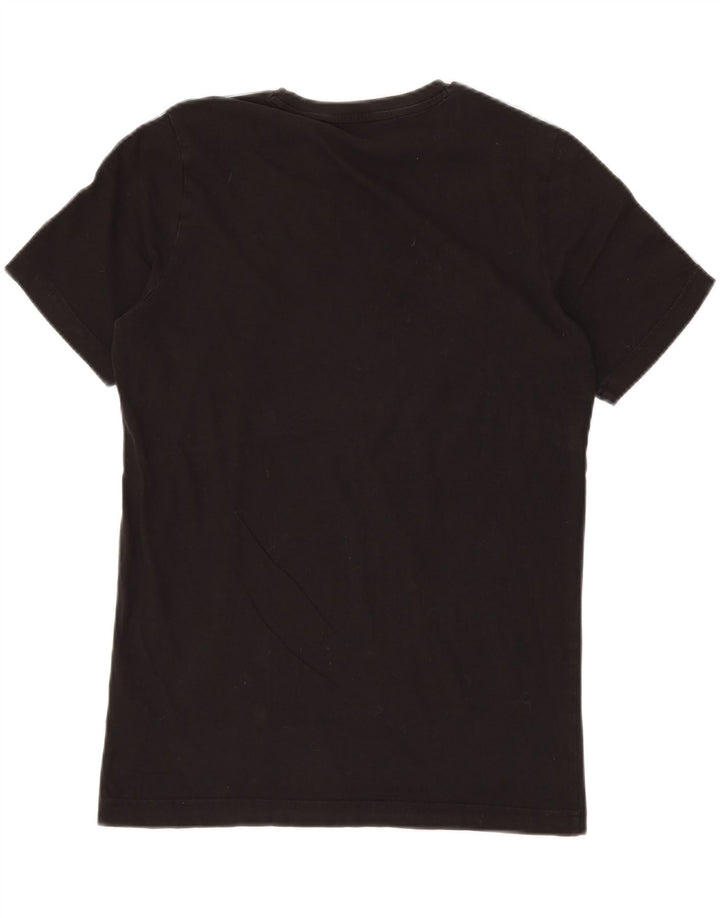 PUMA Herren Grafik T-Shirt Top Medium Schwarz Baumwolle