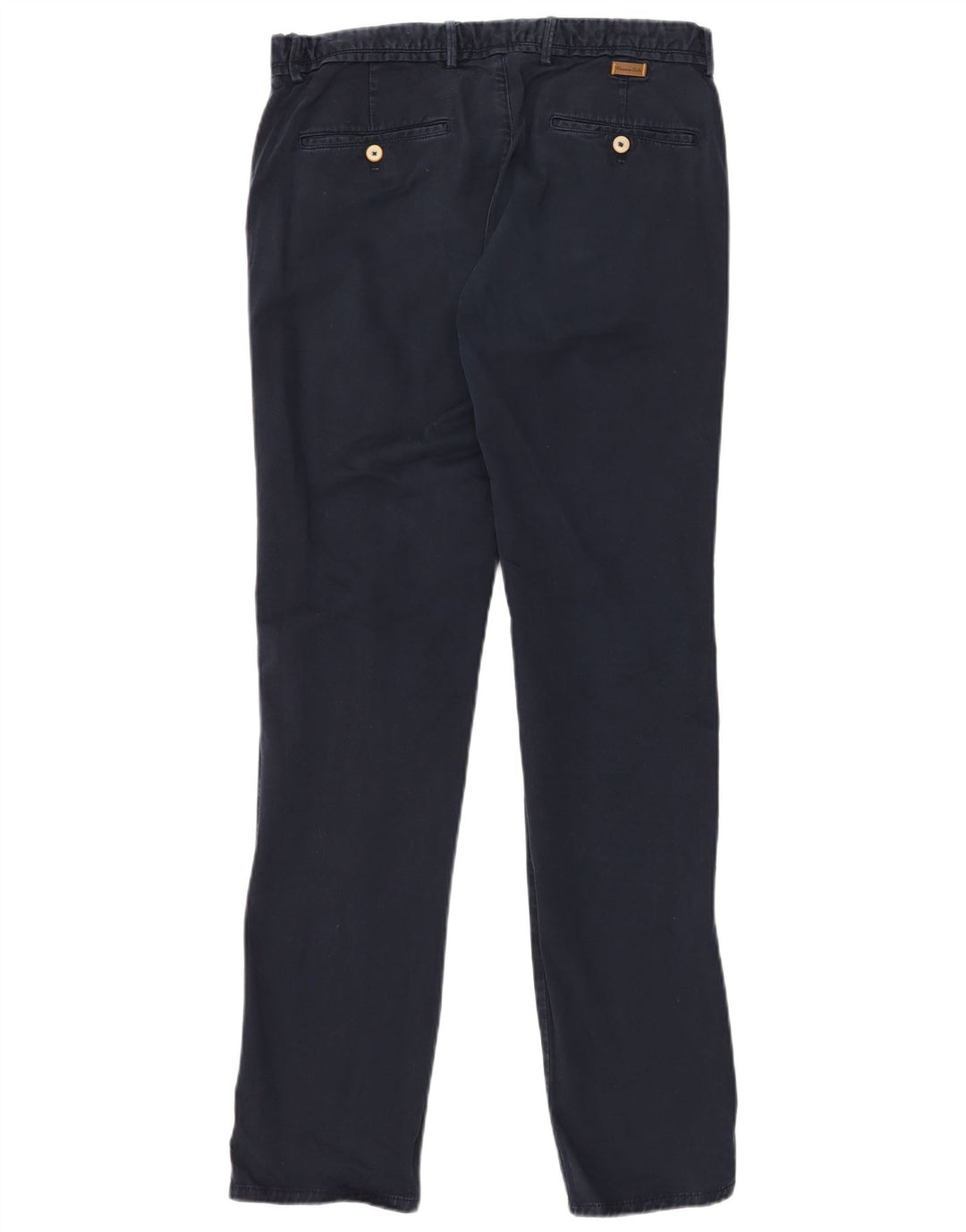 MASSIMO DUTTI Herren Slim Fit Chinohose EU 42 Large W32 L34 Marineblau