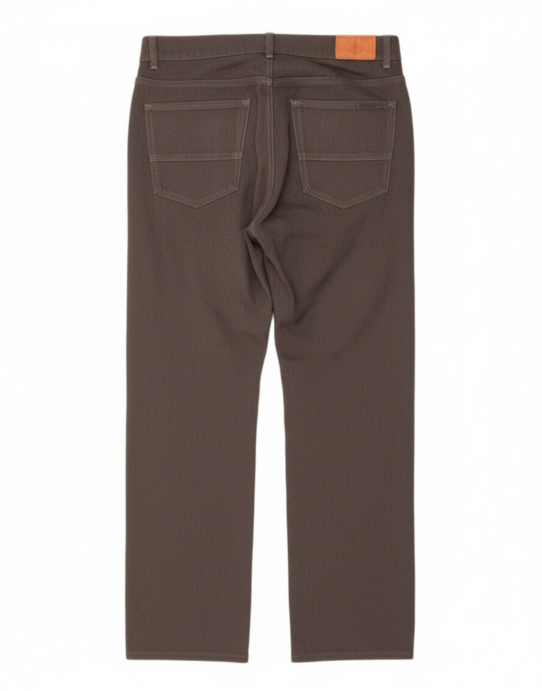 Trussardi Damen Gerade Freizeithose W33 L29 Grau Polyester
