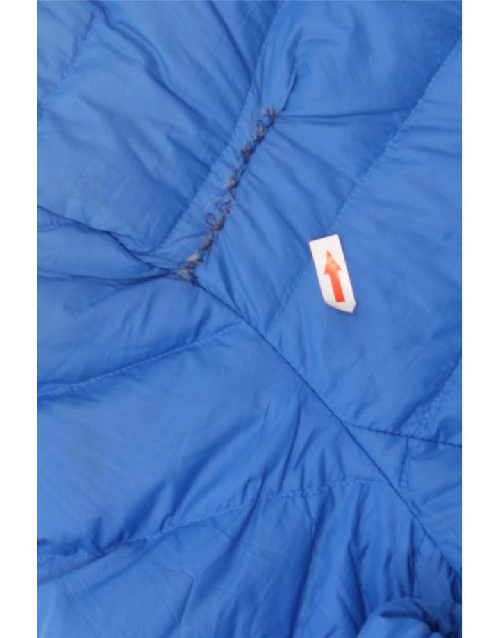 Marks & Spencer Damen Wattierte Jacke UK 14 Large Blau Polyamid