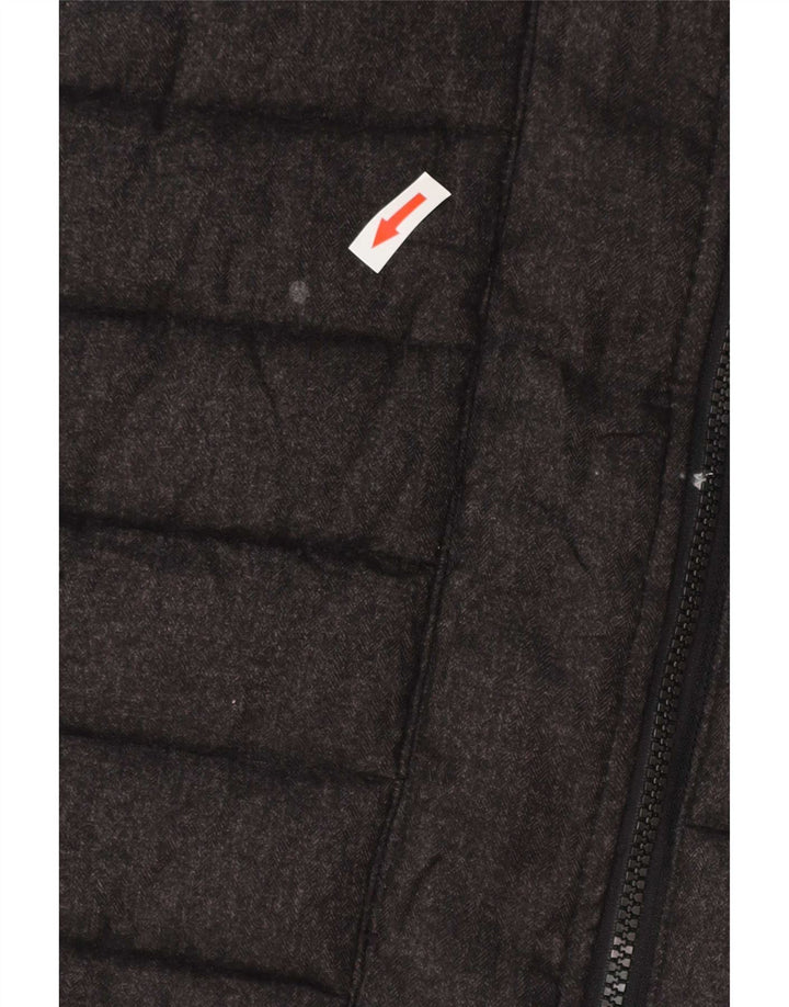 Superdry Herren-Kapuzenjacke, wattiert, UK 42, XL, Grau, Polyester