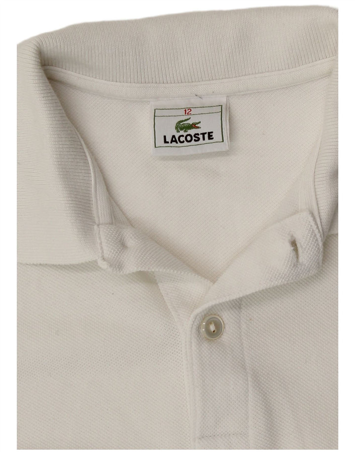 Lacoste Poloshirt für Jungen, 11–12 Jahre, weiße Baumwolle