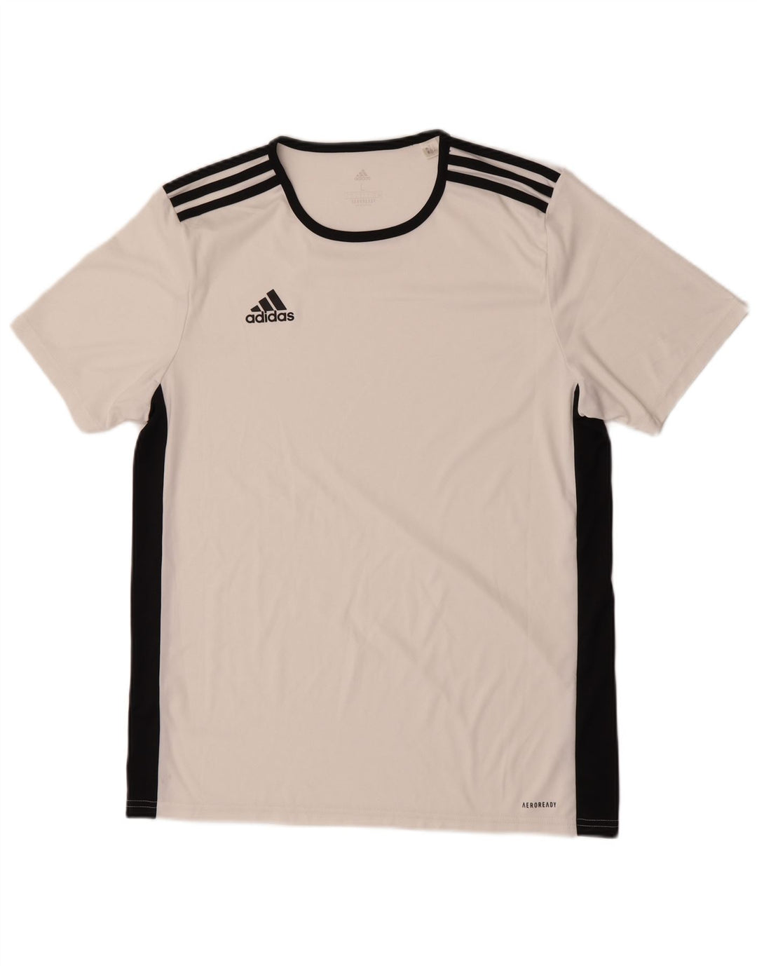 Adidas Herren Aeroready T-Shirt Top Large Weiß Colourblock Polyester