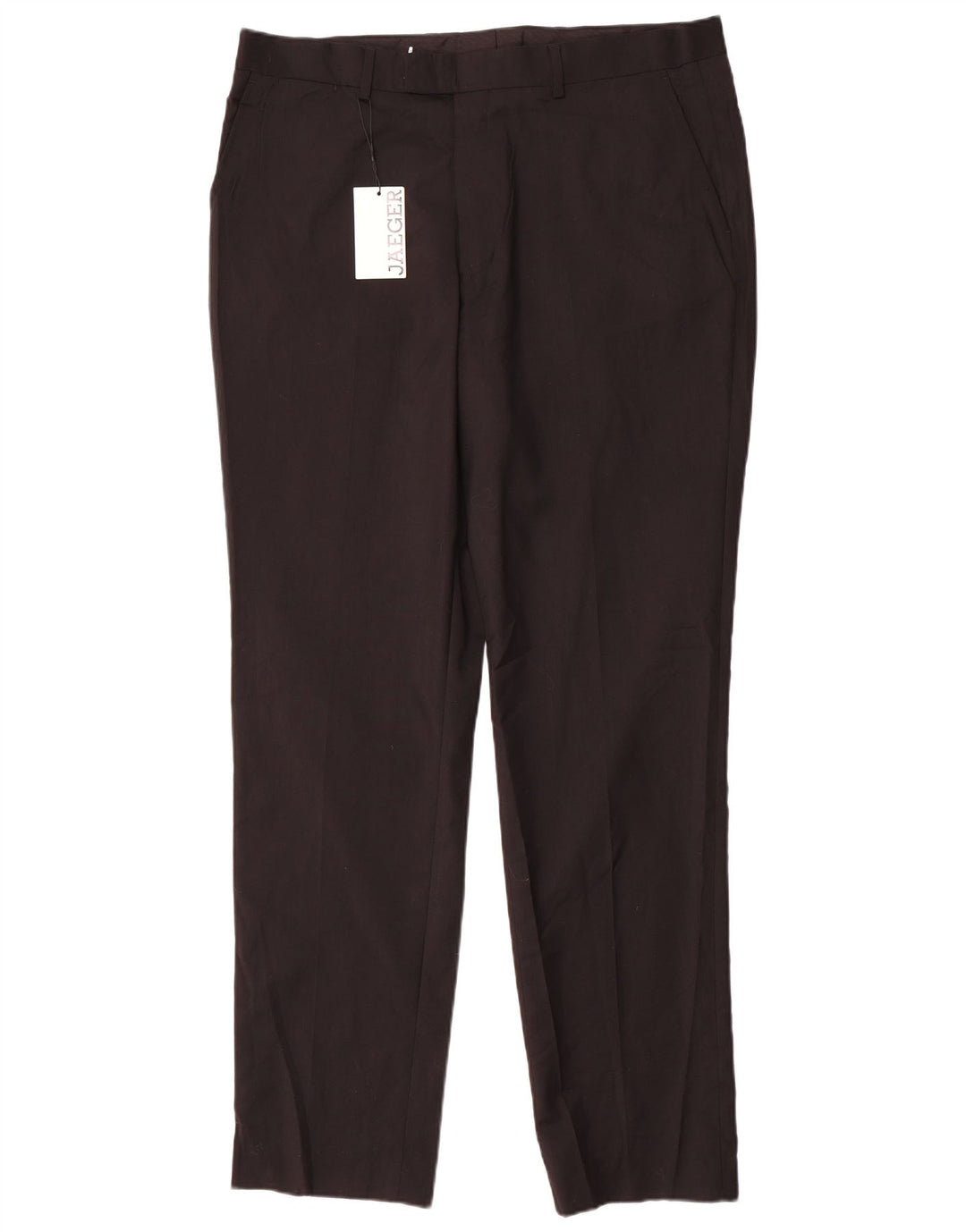 Jaeger Slim Freizeithose für Herren, W38, L33, schwarze Wolle