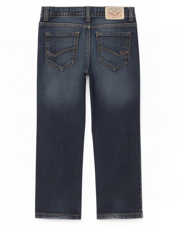 Tommy Hilfiger Straight Jeans für Jungen, 4–5 Jahre, W22, L18, blaue Baumwolle