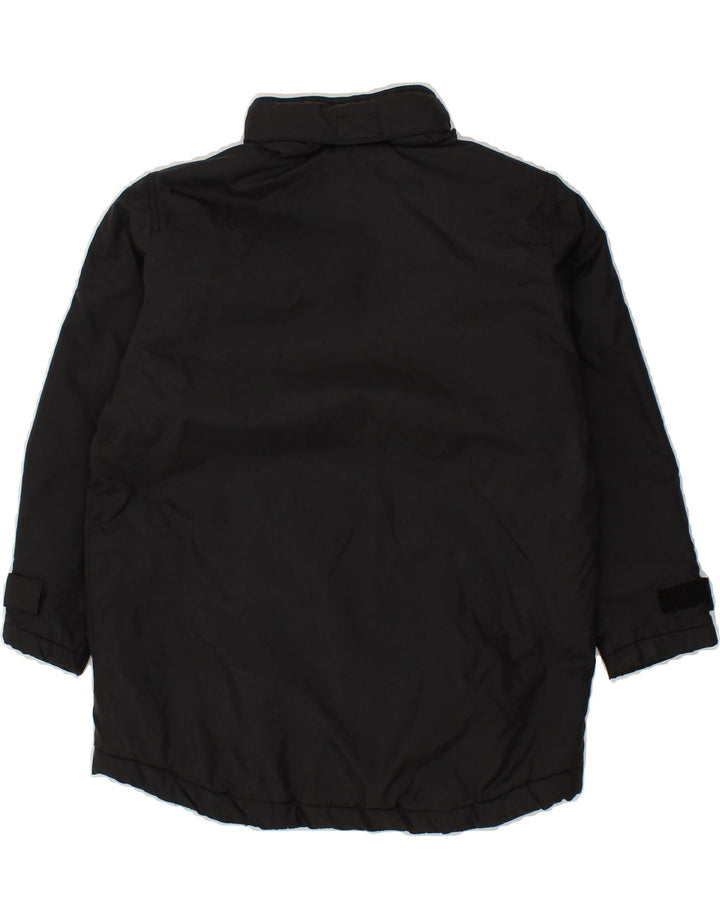REEBOK Boys Hooded Windbreaker Jacket 10-11 Years Black Vintage Reebok and Second-Hand Reebok from Messina Hembry 