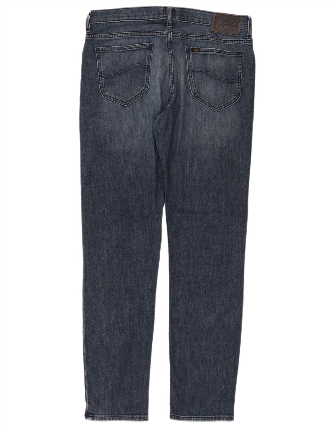 Lee Herren Rider Slim Jeans W34 L32 Blaue Baumwolle