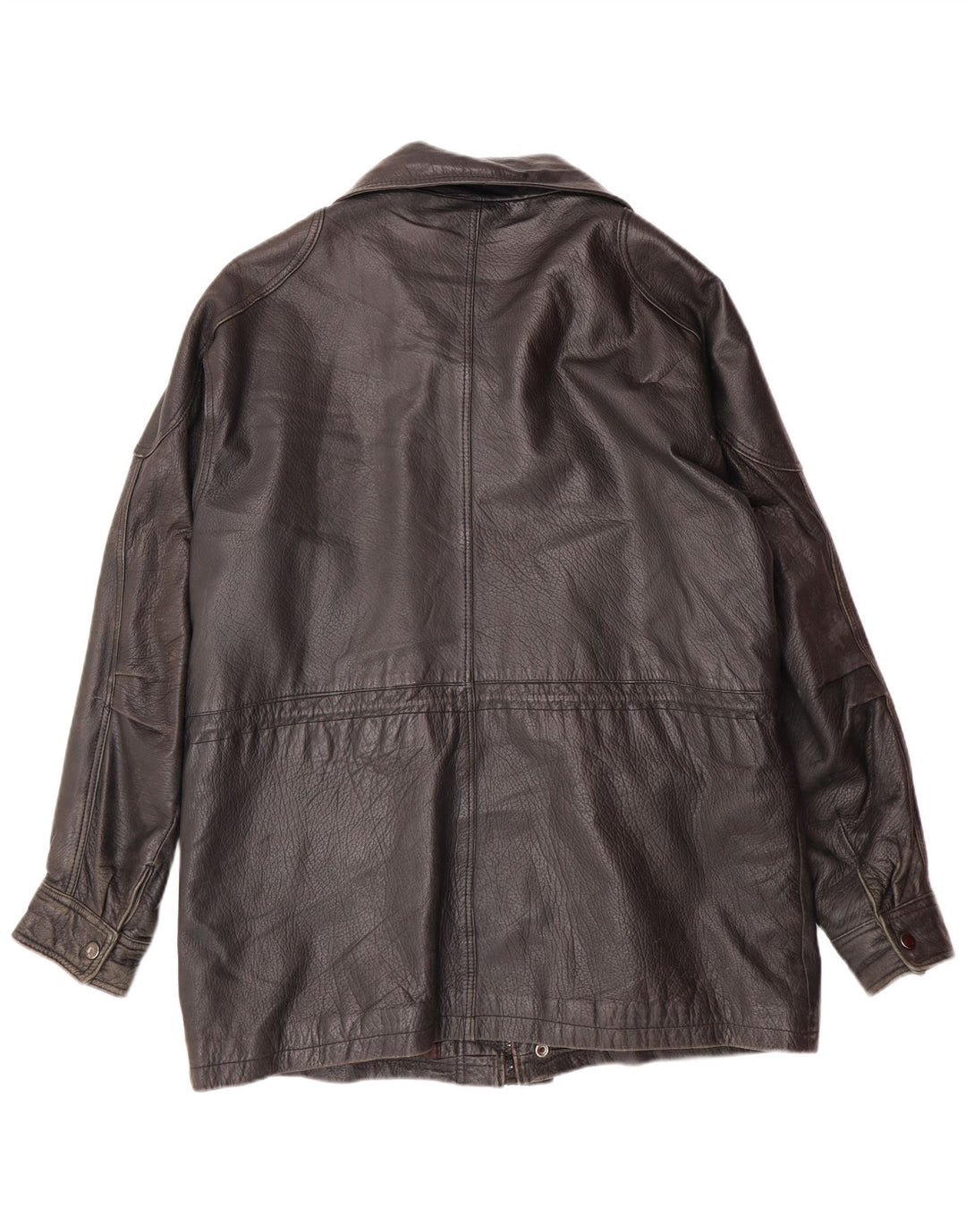 VINTAGE Herren Lederjacke UK 40 Großes schwarzes Leder