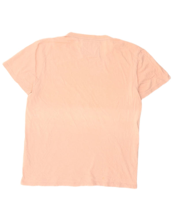 Superdry Herren Grafik T-Shirt Top 3XL Rosa Baumwolle