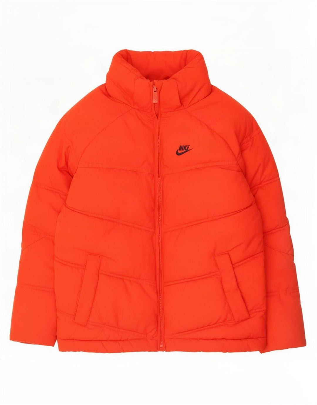 Nike Wattierte Jacke mit Kapuze für Jungen, 8–9 Jahre, Größe S, Rot, Polyester