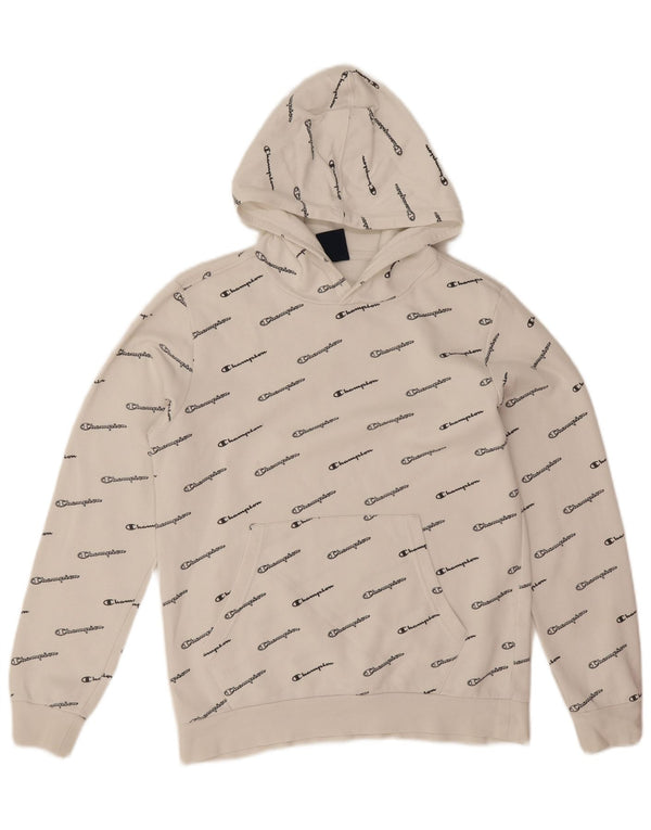 Champion Kapuzenpullover mit Grafik für Jungen, 13–14 Jahre, XL, weiße Baumwolle