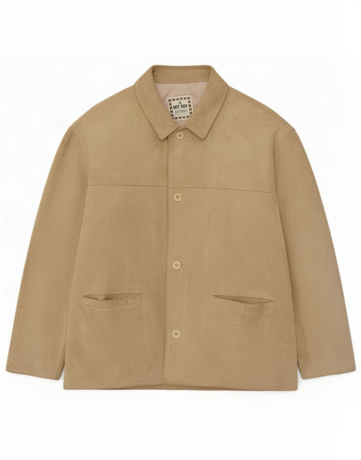 Wit Boy Herren Wildlederjacke IT 50 Large Beige Leder