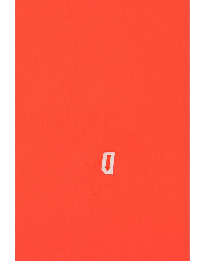 ADIDAS Climalite T-Shirt für Jungen, 15–16 Jahre, orangefarbenes Colourblock-Polyester