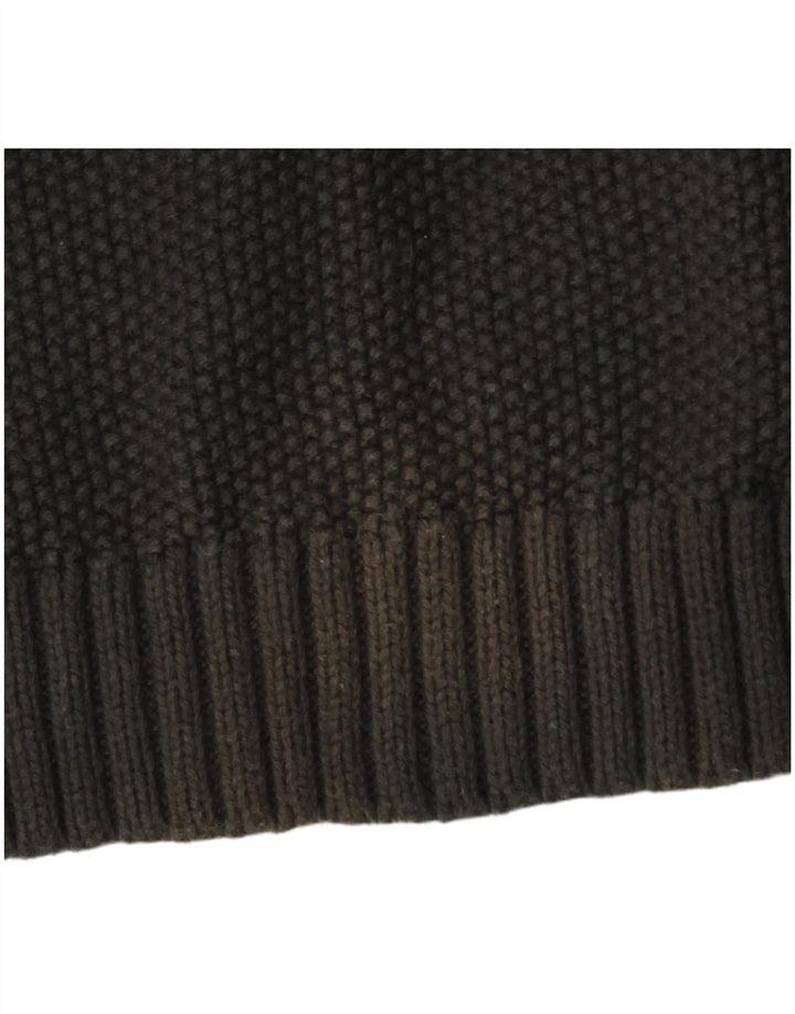 Ted Baker Damen-Pullover mit U-Boot-Ausschnitt, Größe 4, groß, graue Baumwolle