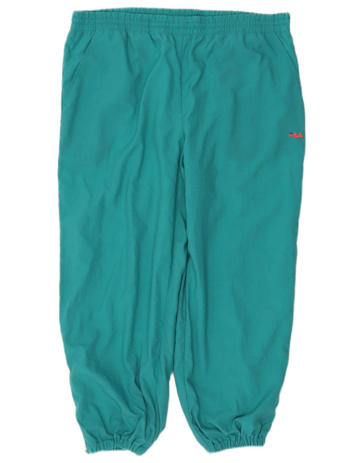 Fila Herren-Trainingsanzug, IT 54 XL, grünes Colourblock-Polyamid