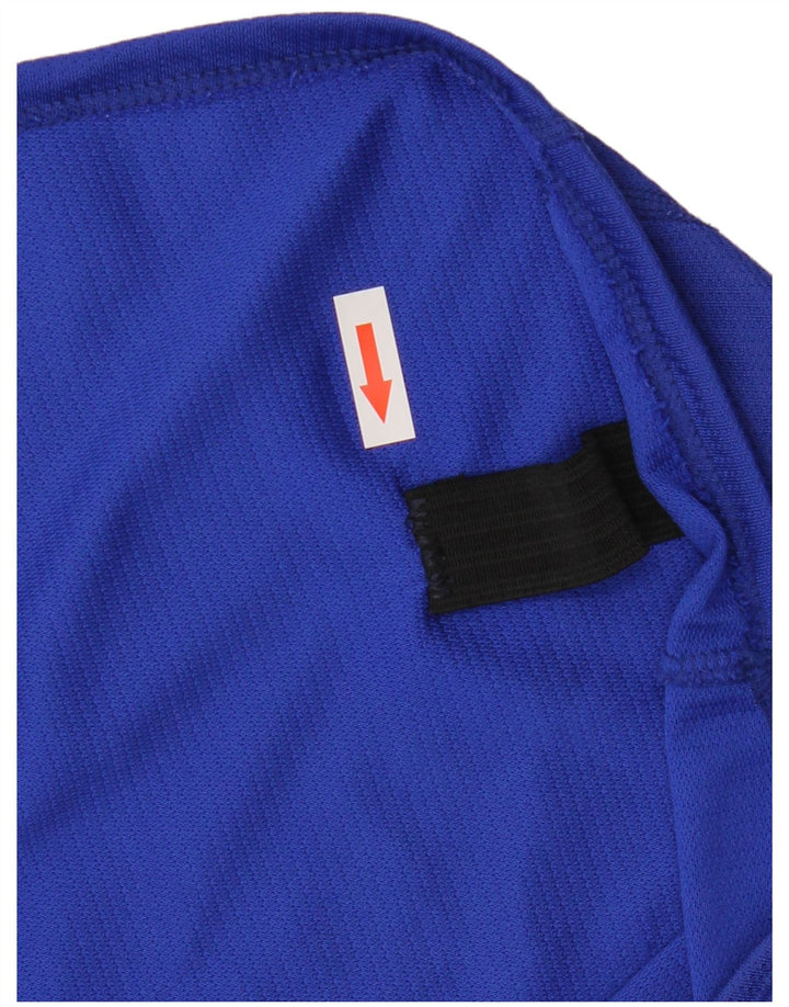 Asics Herren Grafik-Weste-Top, großes blaues Farbblock-Polyester